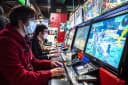 Tela de seleção de personagem de um fighting game clássico de arcade